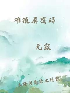 难锁屏密码